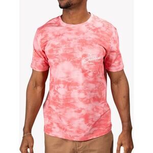 Chubbies Mens The Utah Weekends Only Short Sleeve Coral Tie-Dye T-Shirt Size XXL